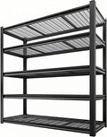 5 Tier Metal Shelving Unit, Adjustable Storage Shelves, Living Room by LIJIUHOME