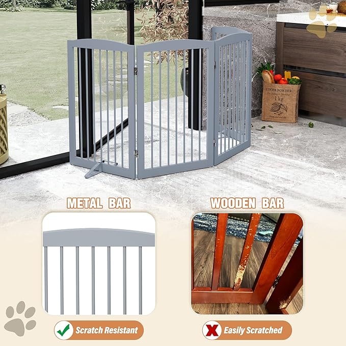 Freestanding Wooden Pet Gate - Image 4
