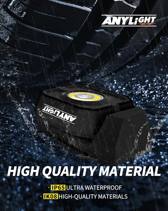 Led Work Light with 4 Modes, 1200LM Portable COB Magnetic Light, 3350mAh - Image 6