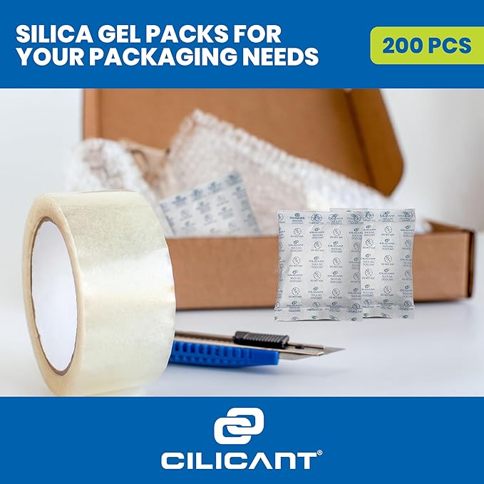 CILICAnt 5-gram Desiccant Pouches, Food Grade Moisture Absorbers Ideal - Image 2