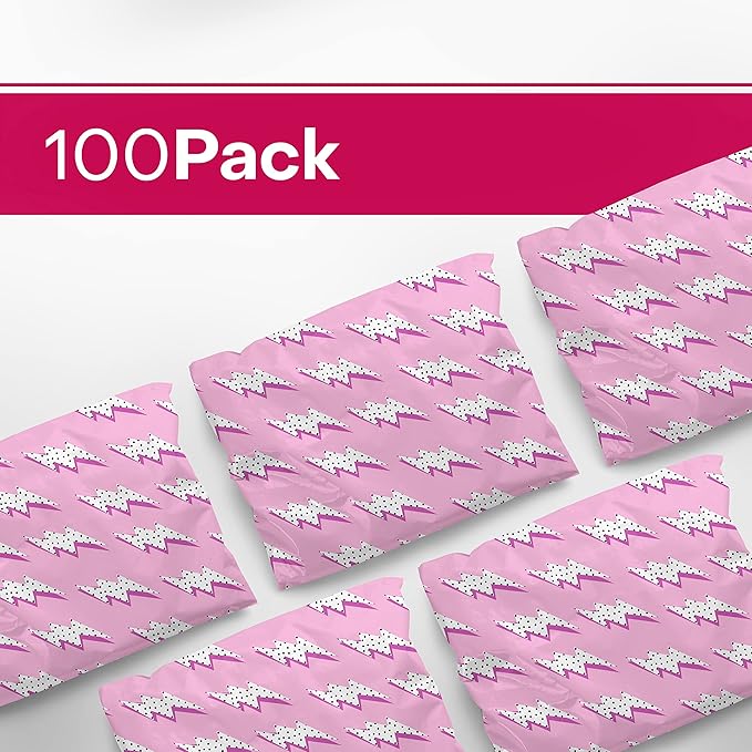 6x9 Poly Mailers – Lightning Bolt – Waterproof, Tear-Resistant Shipping Bags - Image 2