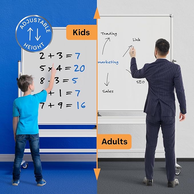 Rolling Dry Erase Board 96 x 46 - Image 2