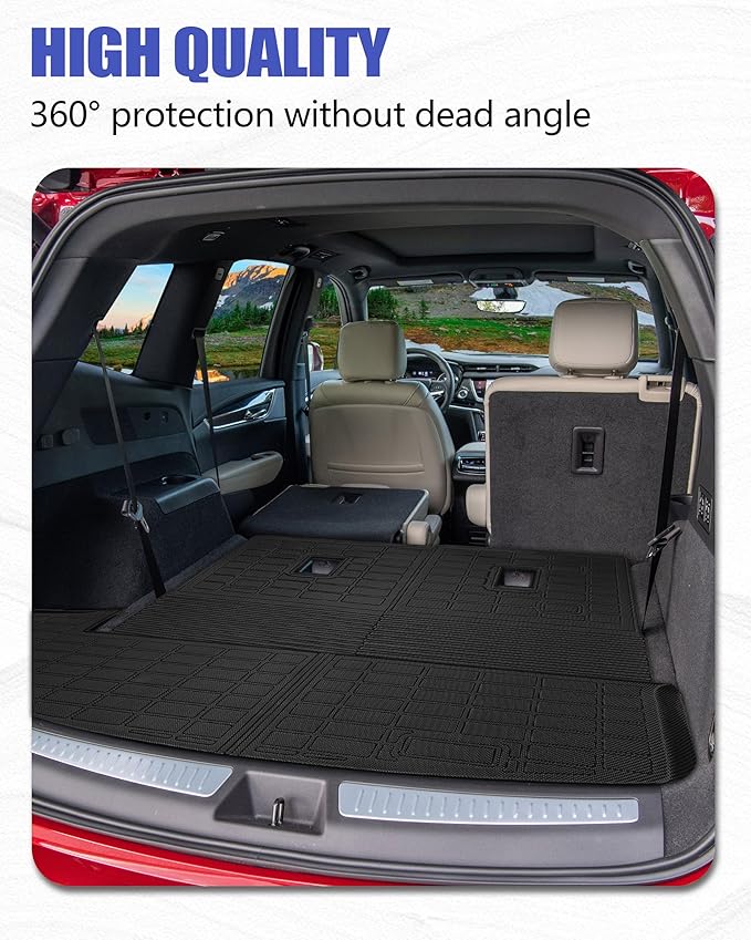 Cargo Liners Backrest Mat for Cadillac XT6 Accessories 2020-2025 - Image 3
