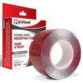 GripBond Clear Double Sided Tape, 1 Roll, 1.2”x120” – Clear Mounting Tape by GripBlue