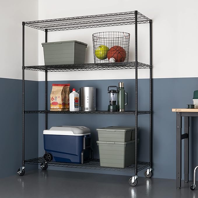 Trinity Basics 4-Tier Adjustable Wire Shelving - Image 2