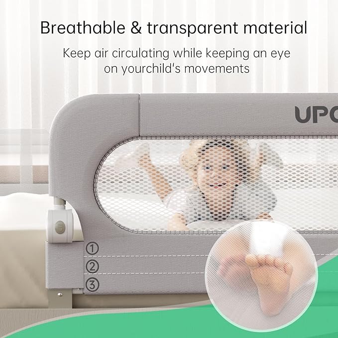 Folding Toddler Bed Rails for Crib, Safety Toddler Bed Rails, Bed Guard Rail - Image 5