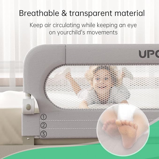 Folding Bed Rail for Toddlers, Baby Bed Rail Guard - Image 5