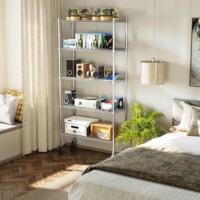 Auslar 5-Shelf Storage Shelves - Image 8