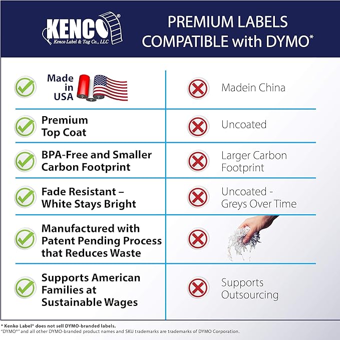 4" x 6" Compatible with Dymo® 4XL Postage Shipping Labels, Compatible with - Image 8