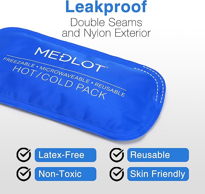 LotFancy Gel Ice Packs, Heating Cooling Gel Pad, Pain Relief - Image 2