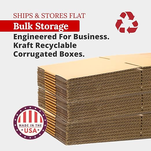 Partners Brand 15 x 12 x 6 Corrugated Cardboard Boxes, Pack of, 25 | Shipping - Image 3