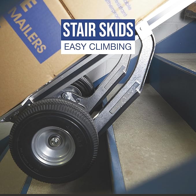 Strongway Continuous Handle Aluminum Hand Truck/Stair Skid Moving Dolly - Image 3