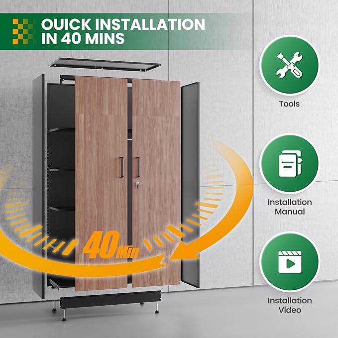 Broom Closet Storage Cabinet - Image 9