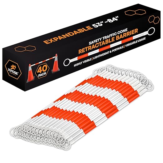 Retractable Barrier for Safety Traffic Cones by XposeSafety