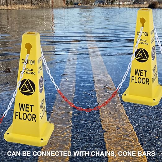 OrangeStar 4-Pack Wet Floor Caution Cones - Image 5
