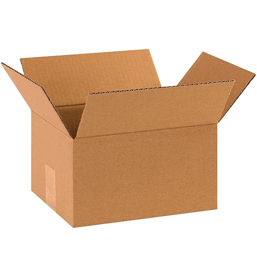 BOX USA Shipping Boxes Small 10"L x 8"W x 6"H, Moving and Storage by BOXUSA