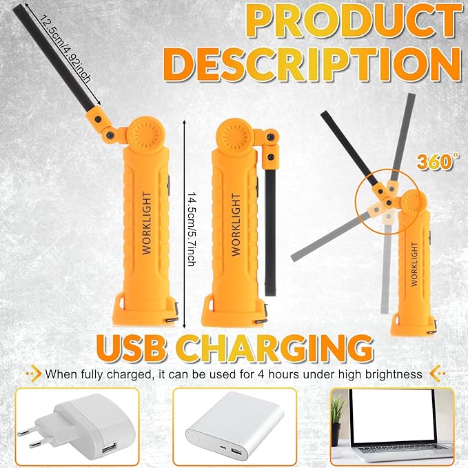 Mudder 6 Pcs LED Work Flashlights - Image 2