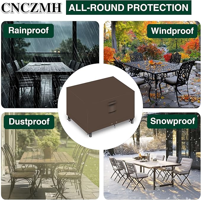 Heavy Duty Patio Furniture Covers Waterproof, 600D Outdoor Furniture Cover - Image 6