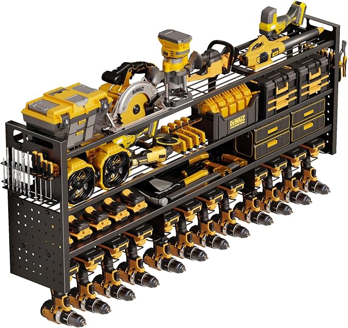 Large 49''W Power Tool Organizer Wall Mount | 620lbs Garage Storage Rack by STURDIFLOW