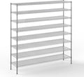 18" Deep x 72" Wide x 74" Height Wire Shelving Kit | 8-Tier | NSF Commercial by Regal+Altair