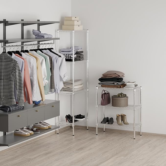 14" Deep x 30" Wide x 34" Height Wire Shelving Kit | 3-Tier | NSF Commercial - Image 7
