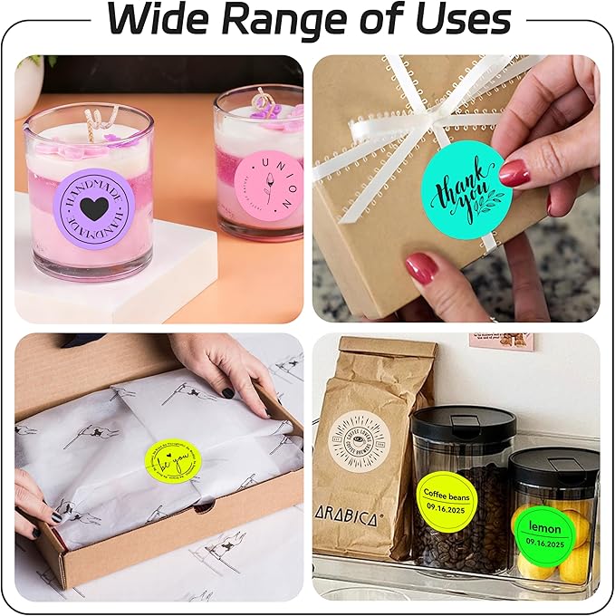 2 inch Dot Stickers Labels Circle Garage Sale Sticker 750Pcs Round Thermal - Image 5