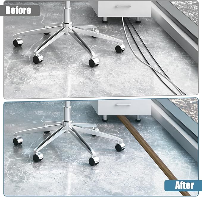 Floor Cord Covers for Wires 3.3FT Cable Hider Wire Cover Self Adhesive Cord - Image 4