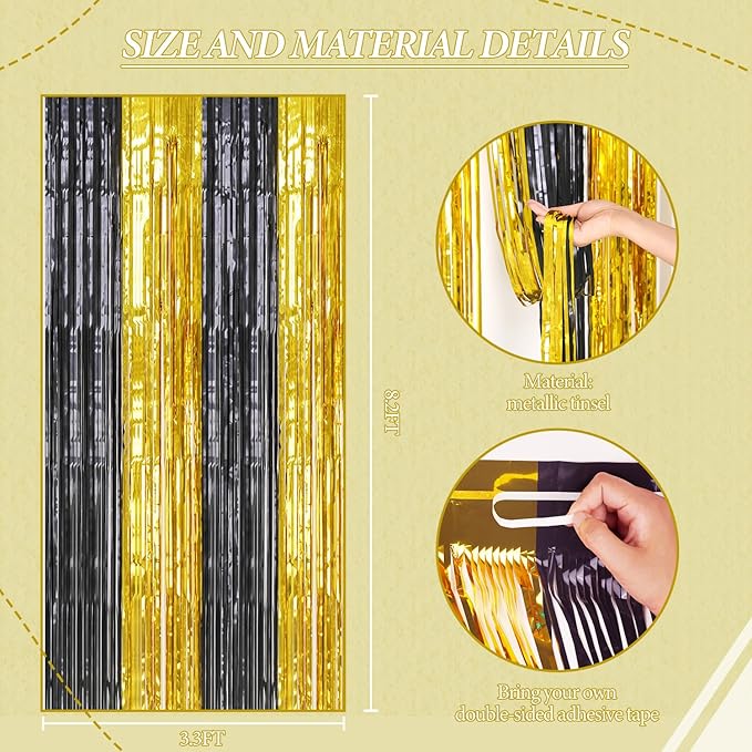3 Pack Foil Fringe Backdrop - Image 3