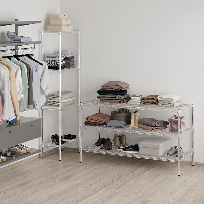 24" Deep x 60" Wide x 34" Height Wire Shelving Kit | 3-Tier | NSF Commercial - Image 7