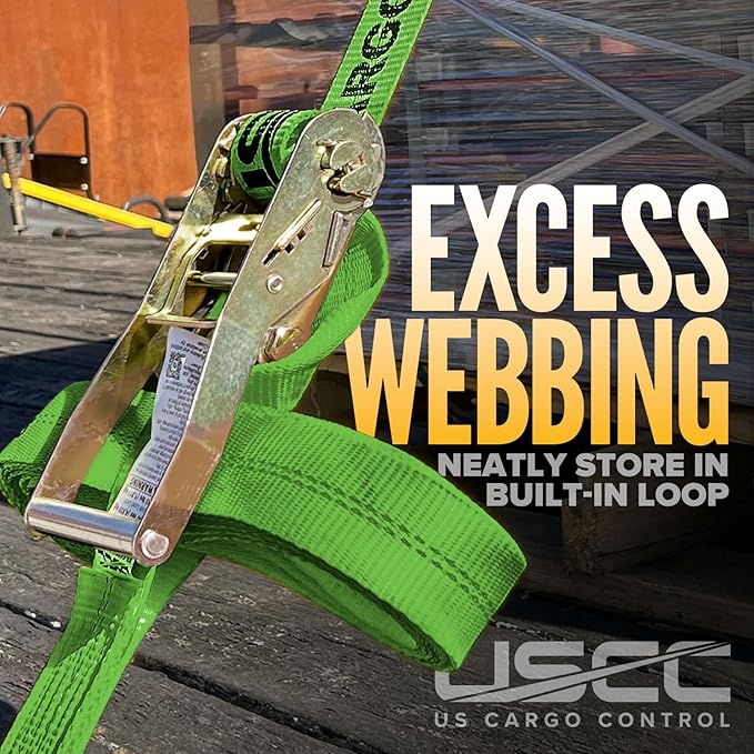 US Cargo Control Wire Hook Ratchet Strap 2 Inch x 30 Foot, 000 LBS Break - Image 7
