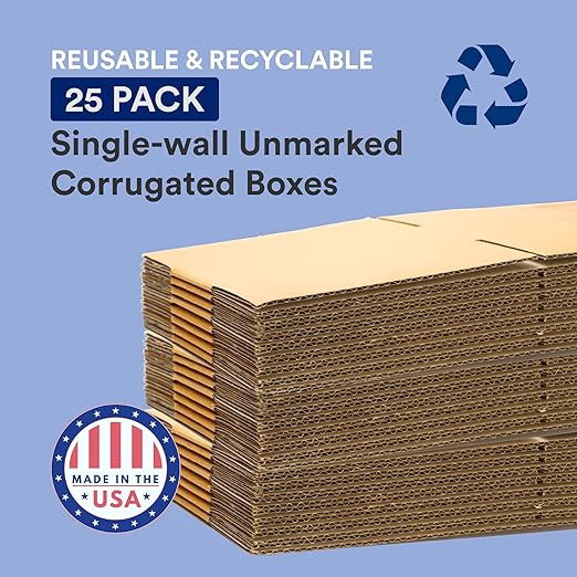BOX USA Shipping Boxes Small 10"L x 8"W x 6"H, Moving and Storage - Image 3