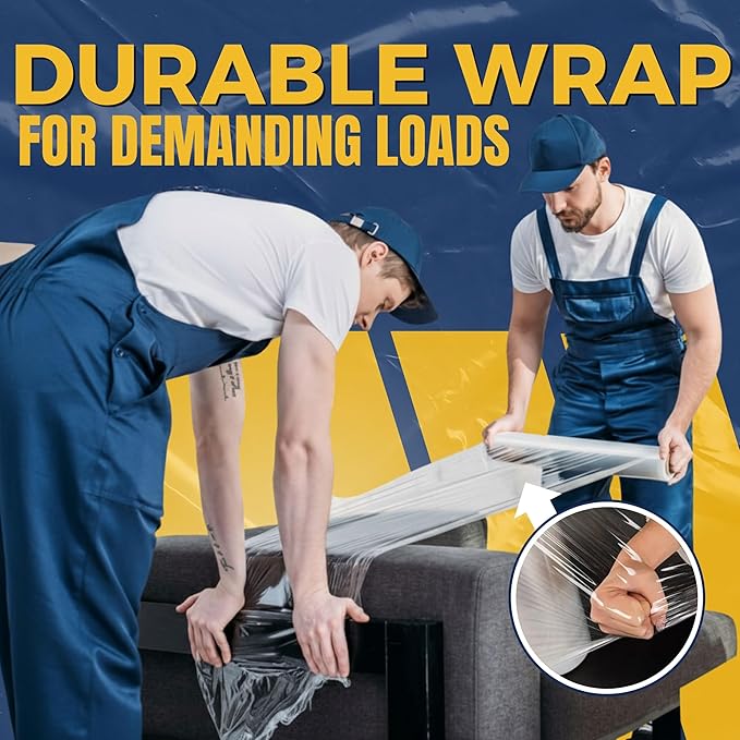 Rockin Rolls Stretch Film Wrap – 18" x 1500 FT x 55 Gauge, 1 Roll Heavy Duty - Image 5