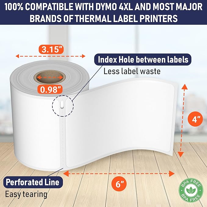 Dasher Products Thermal Shipping Labels Compatible - Image 3