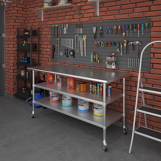 AmGood Stainless Steel Work Table - Image 8