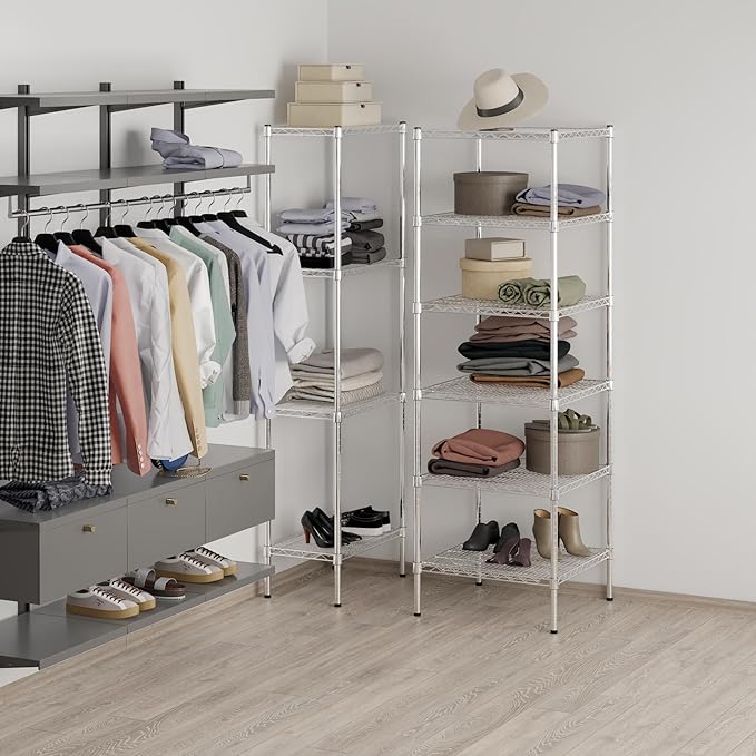24" Deep x 24" Wide x 74" Height Wire Shelving Kit | 6-Tier | NSF Commercial - Image 7