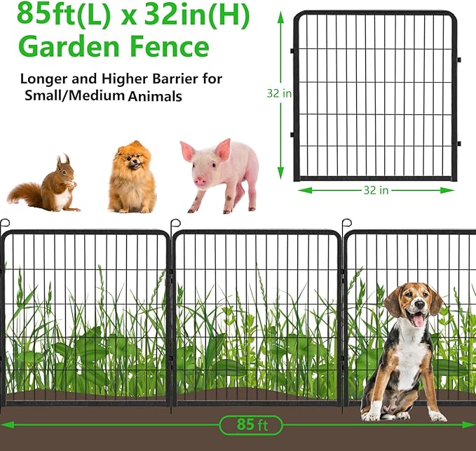 Decorative Metal Garden Fence - Image 2