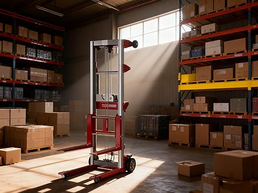 122" 400lbs Material Lift Winch Stacker - Image 3