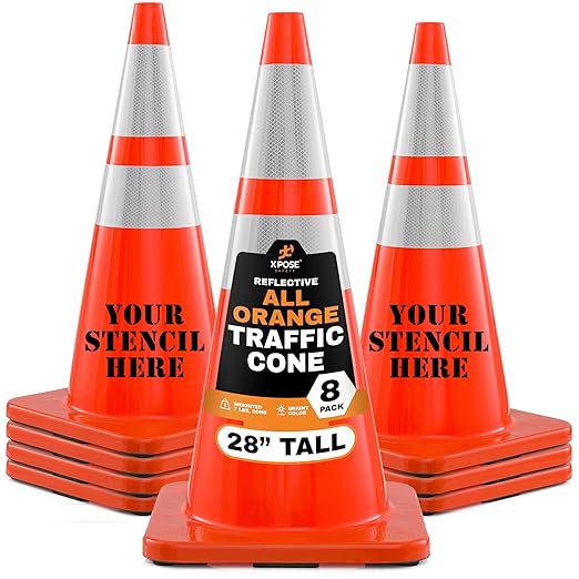 Xpose Safety 28 Inch Orange Traffic Cones by XposeSafety
