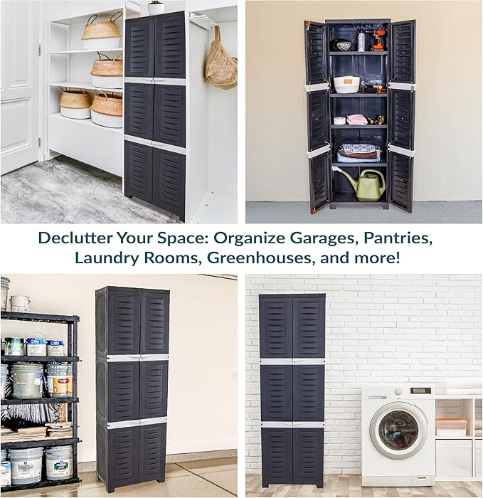 Sunnydaze Lockable Storage Cabinet - Image 5