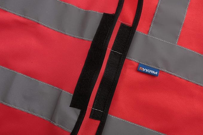 AYKRM 12 colour High visibility viz vest hi vis viz reflective work - Image 4