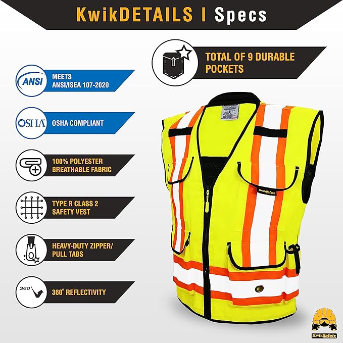 KwikSafety - Charlotte, NC - GODFATHER Safety Vest ANSI OSHA - Image 5