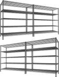 REIBII 45.8''W Storage Shelves 5 Tier Wire Shelving Metal Shelves by REIBII