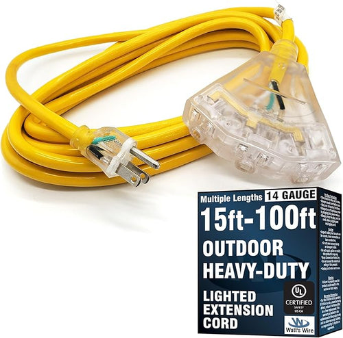 15 ft Outdoor Extension Cord Waterproof by WattsWire