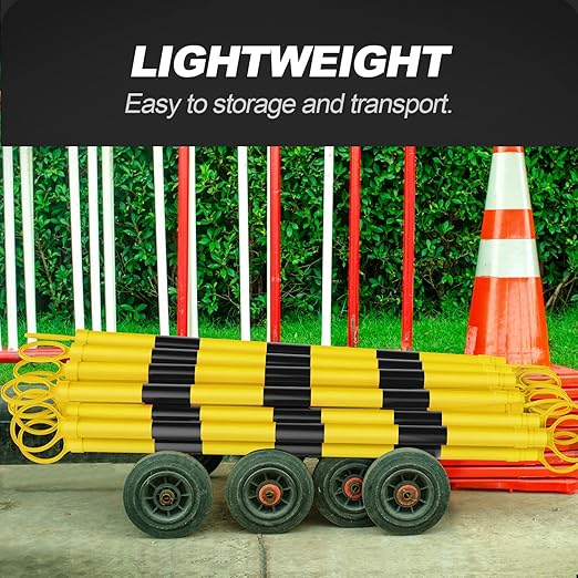 RoadHero 4 Pack 4 FT to 6.9 FT Retractable Cone Bar, Expandable Traffic Cone - Image 7