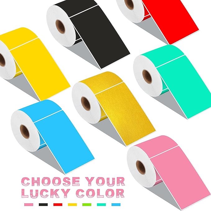 PARLAIM 3 X 5 Inch Rectangle Adhesive Color Coding Stickers, Square Colorful - Image 7