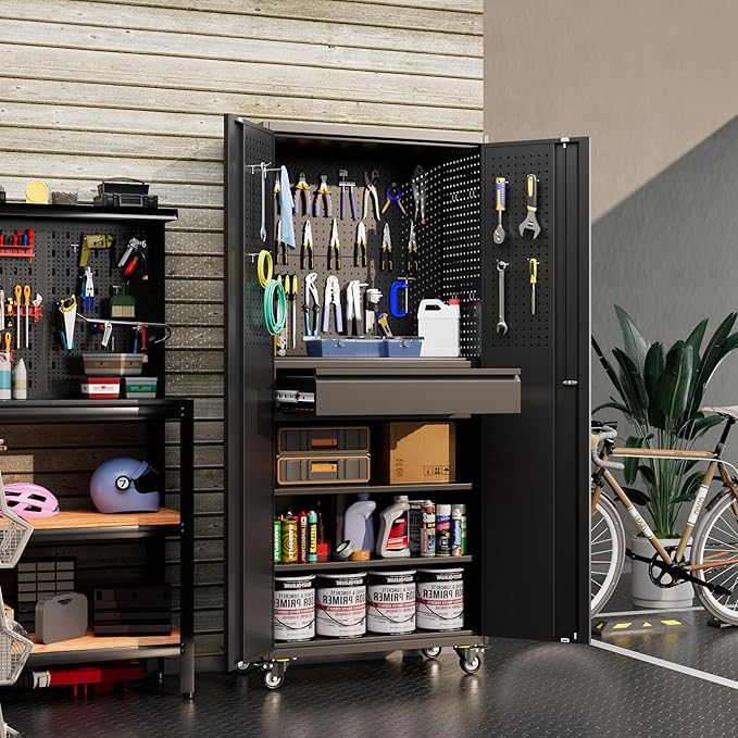 Aobabo 71" H Metal Storage Cabinet - Image 8