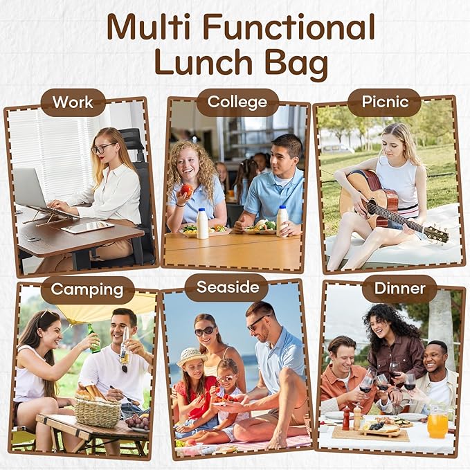 coowoz Lunch Box for Women Insulated Adult Lunch Tote Cooler Bag loncheras para - Image 6