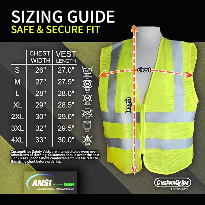 CustomGrips BY SISO SAFETY Vest - Image 6
