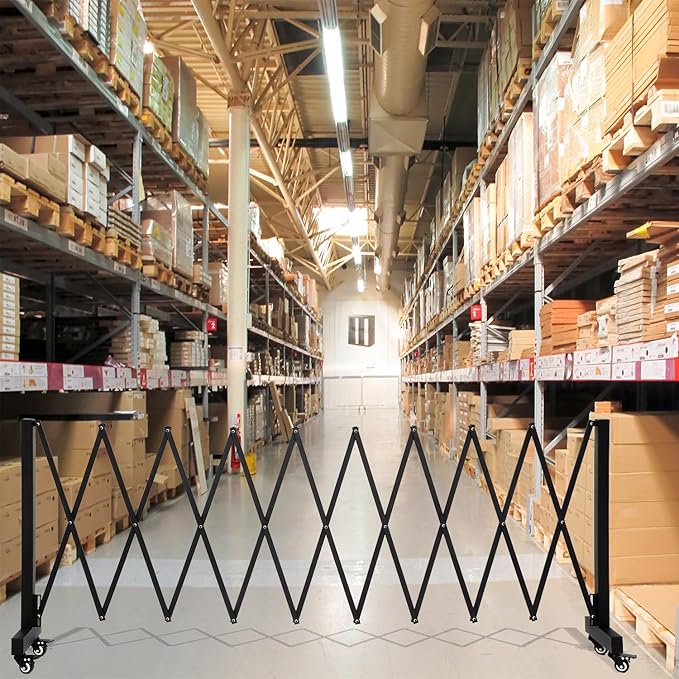 11.5FT Expandable Barricade Gate, Expandable Metal Barricade Gate Alloy Fence - Image 5