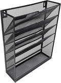 Walfront Hanging Wall File Holder 6 Tier Metal Hanging Wall Mount File Organizer by Walfront